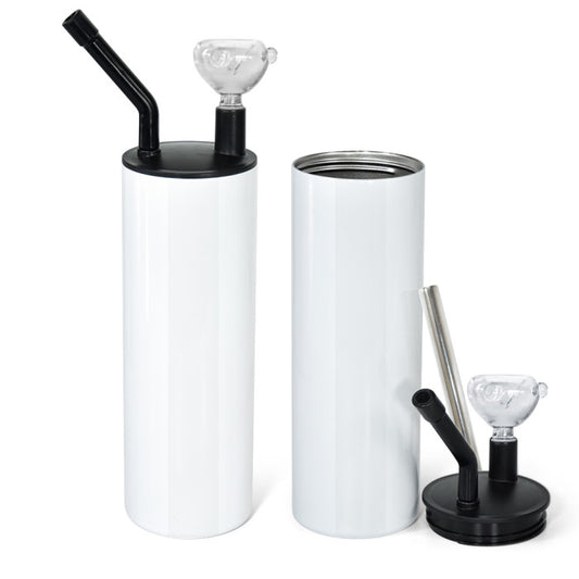 20 oz Sublimation Hookah Tumbler w/ lid and accessories