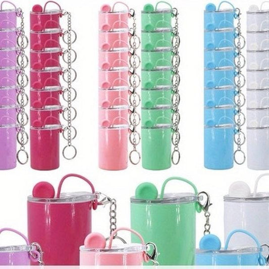 3 oz Mini Shot Glass Keychain Tumbler 6-Pack
